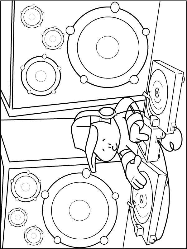 Dance coloring pages