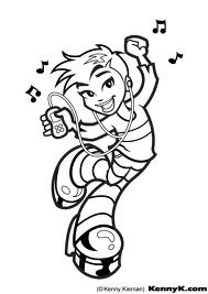 Dance coloring pages