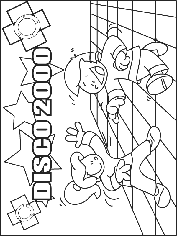 Dance coloring pages