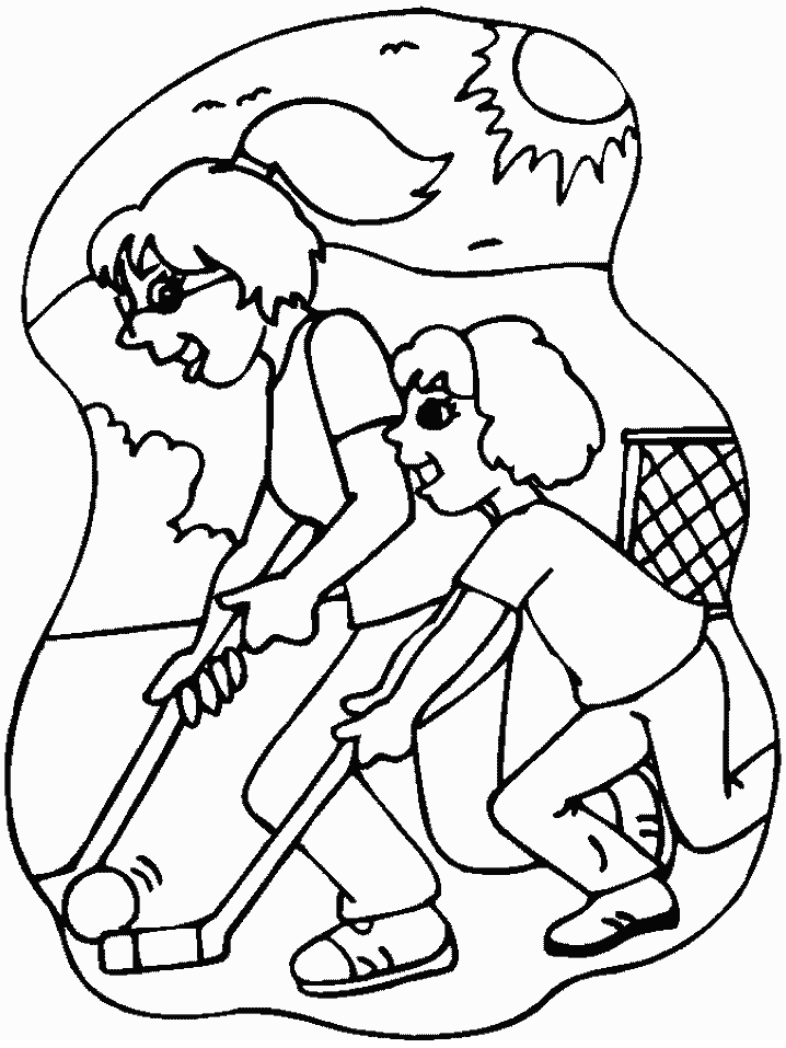 Hockey coloring pages