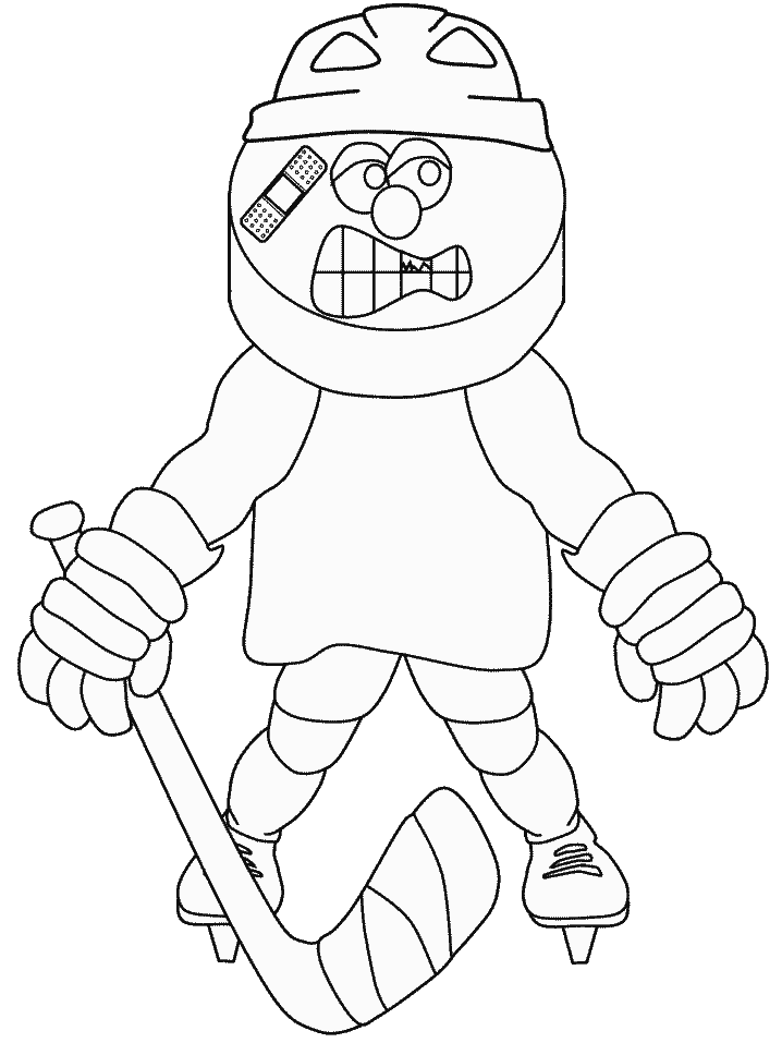 Hockey coloring pages