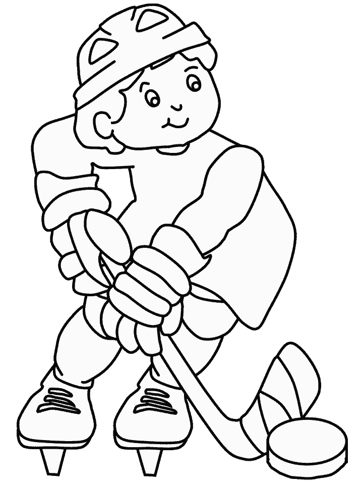 Hockey coloring pages