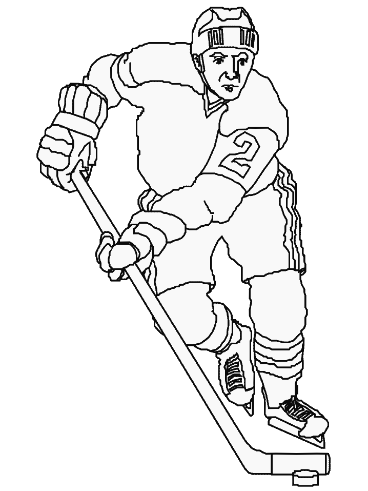 Hockey coloring pages