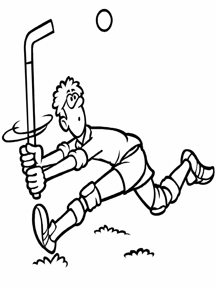 Hockey coloring pages