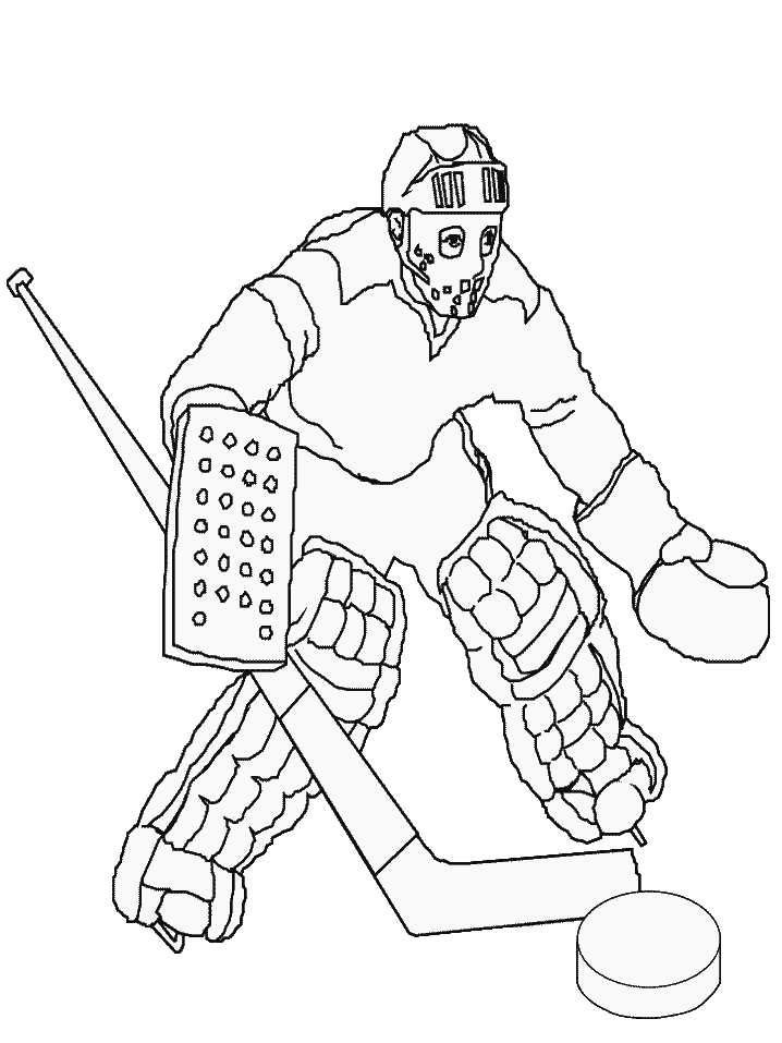 Hockey coloring pages