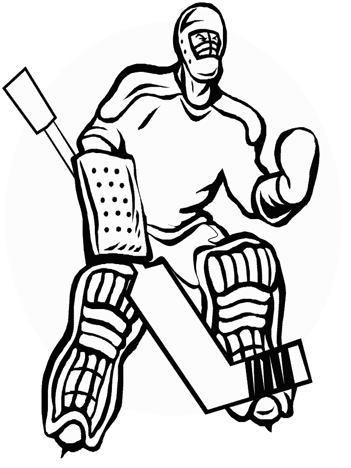 Hockey coloring pages