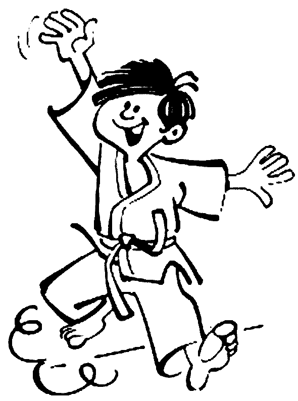 Judo coloring pages