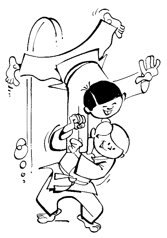 Judo coloring pages