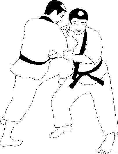 Judo coloring pages