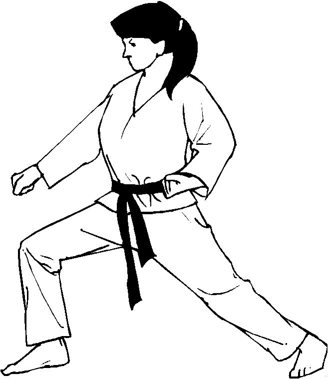 Judo coloring pages