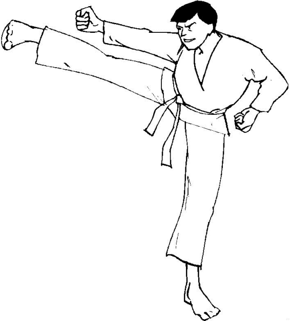 Judo coloring pages