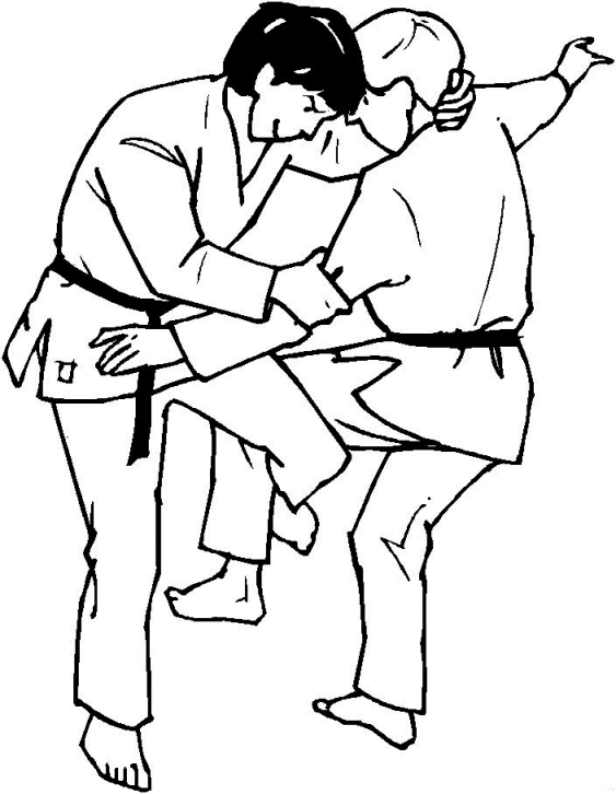 Judo coloring pages