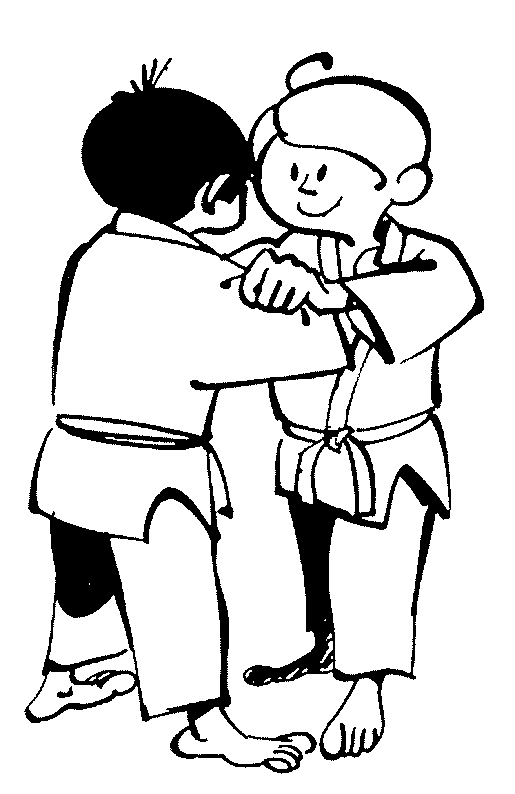 Judo coloring pages