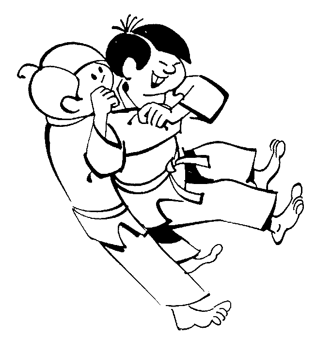 Judo coloring pages