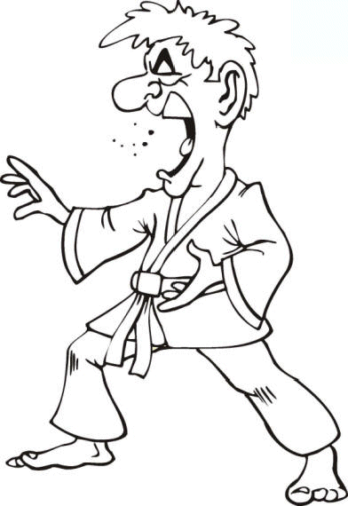 Judo coloring pages