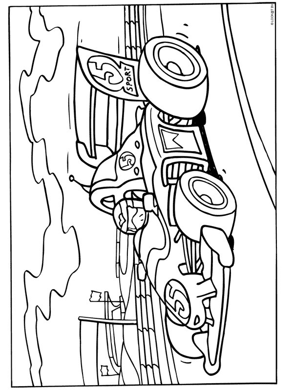 Motorsport coloring pages