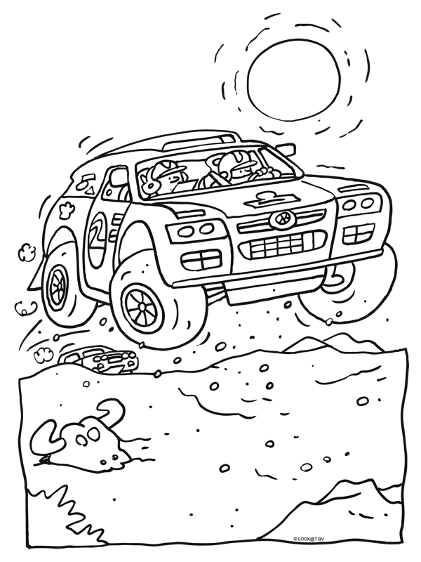 Motorsport coloring pages