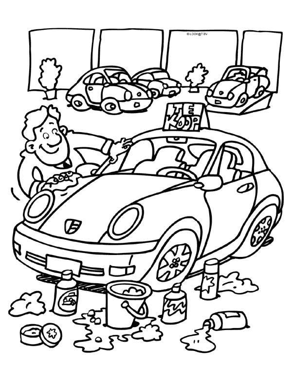 Motorsport coloring pages