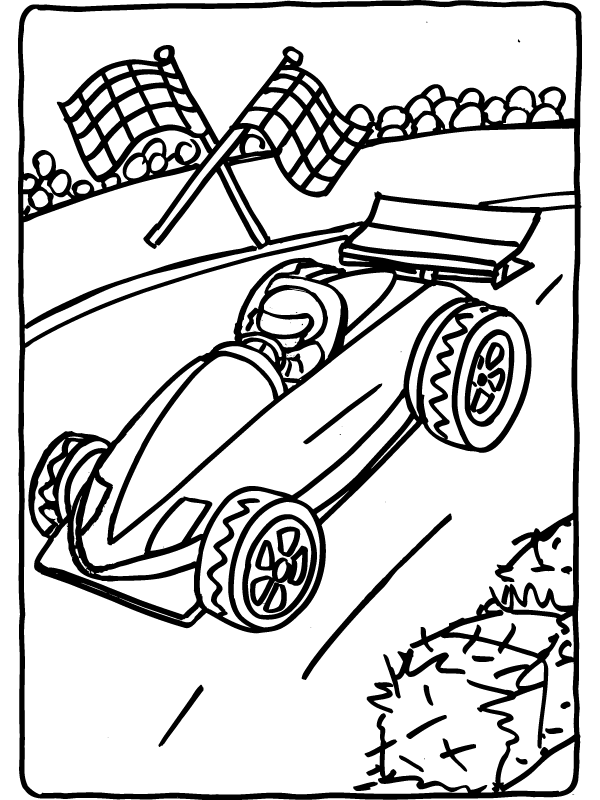 Motorsport coloring pages