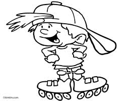 Roller skate coloring pages