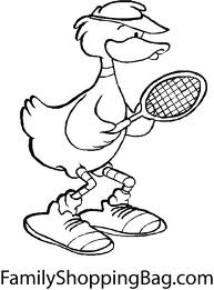 Tennis coloring pages