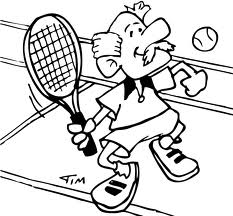 Tennis coloring pages