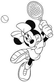 Tennis coloring pages