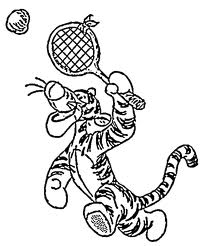 Tennis coloring pages