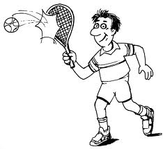 Tennis coloring pages