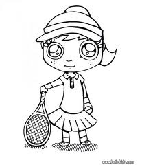 Tennis coloring pages