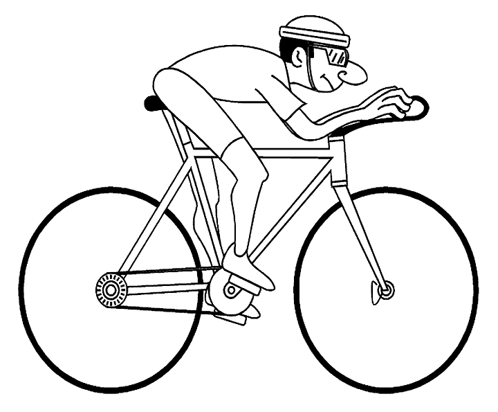 Tour the france coloring pages