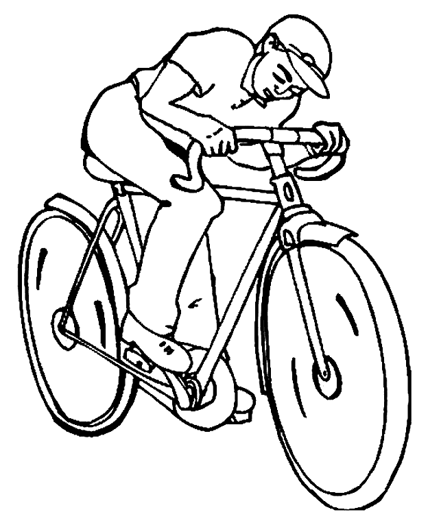 Tour the france coloring pages