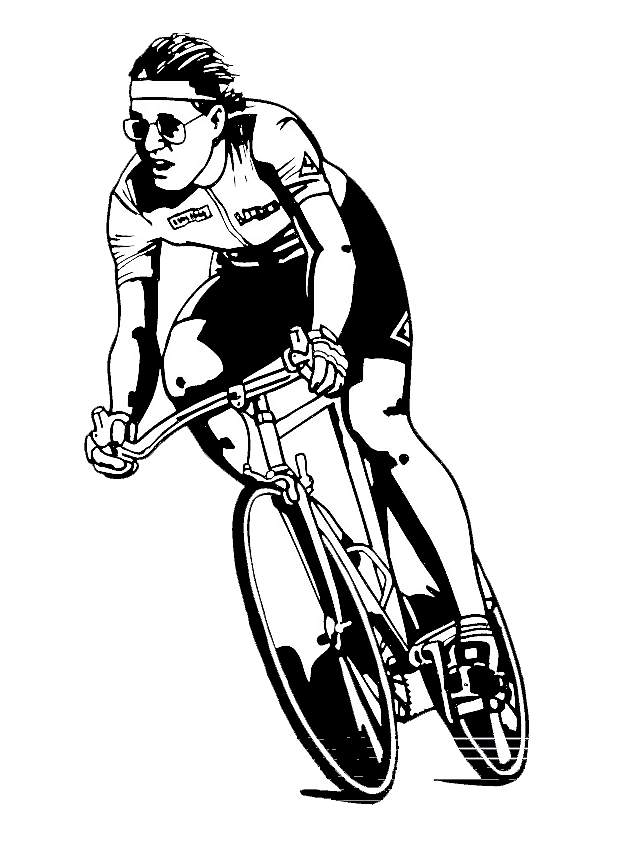 Tour the france coloring pages