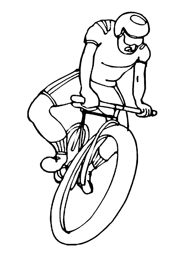 Tour the france coloring pages