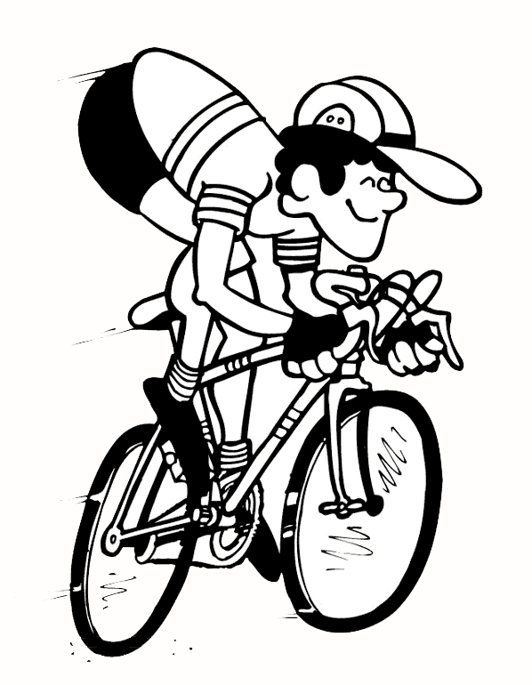 Tour the france coloring pages