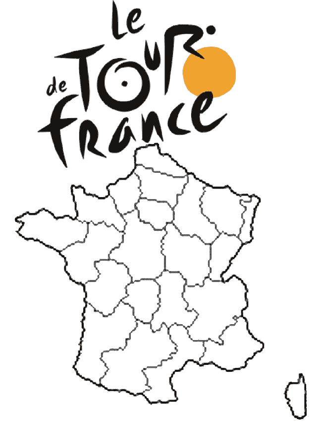 Tour the france coloring pages