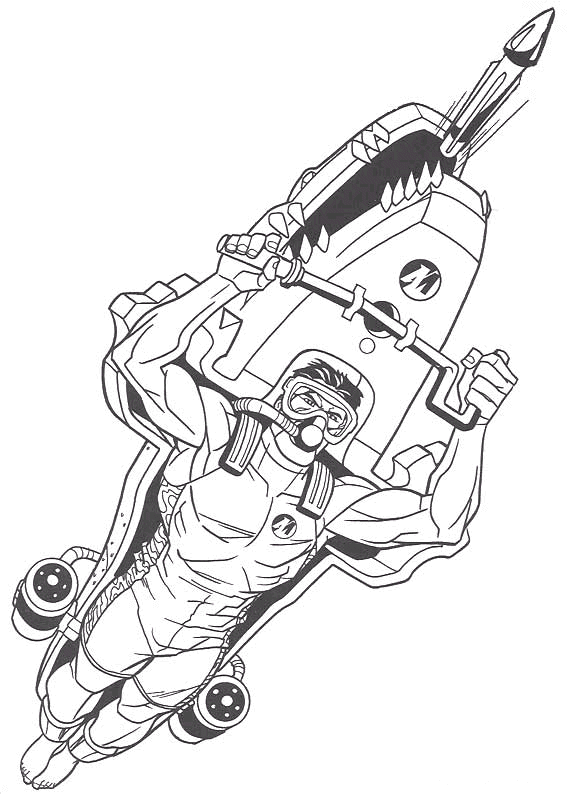 Action man coloring pages