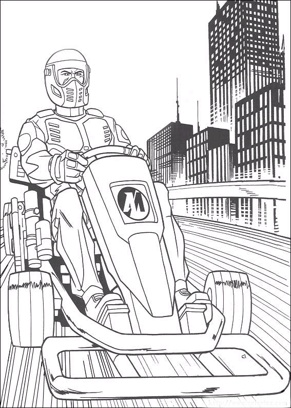 Action man coloring pages