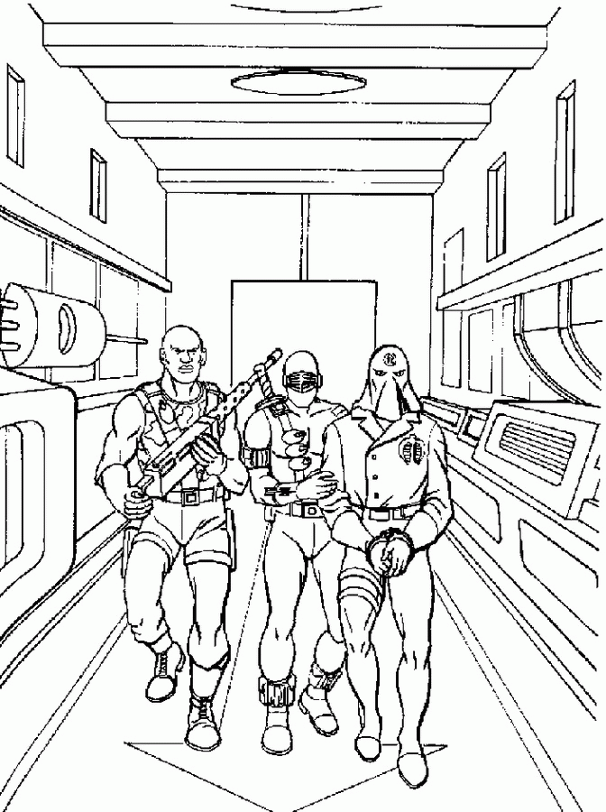 Action man coloring pages