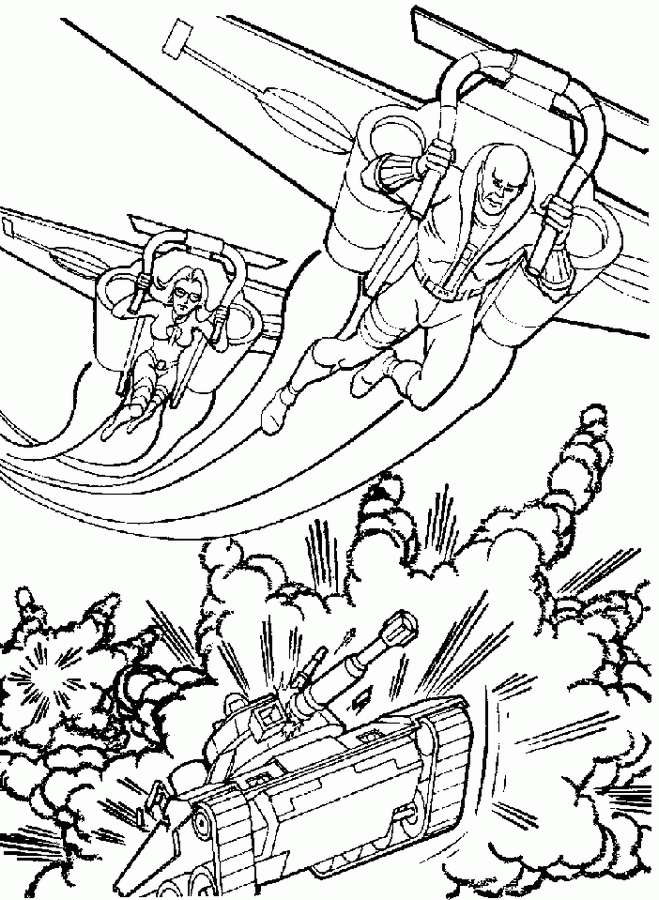 Action man coloring pages