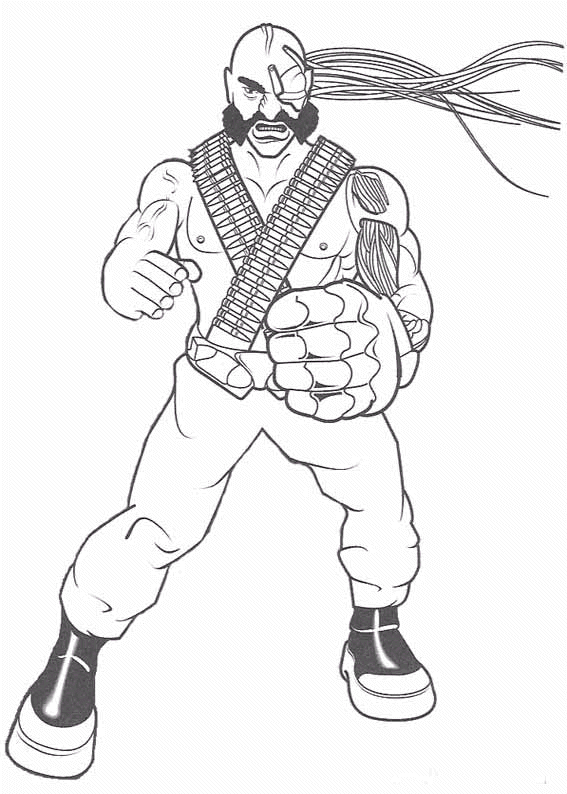 Action man coloring pages