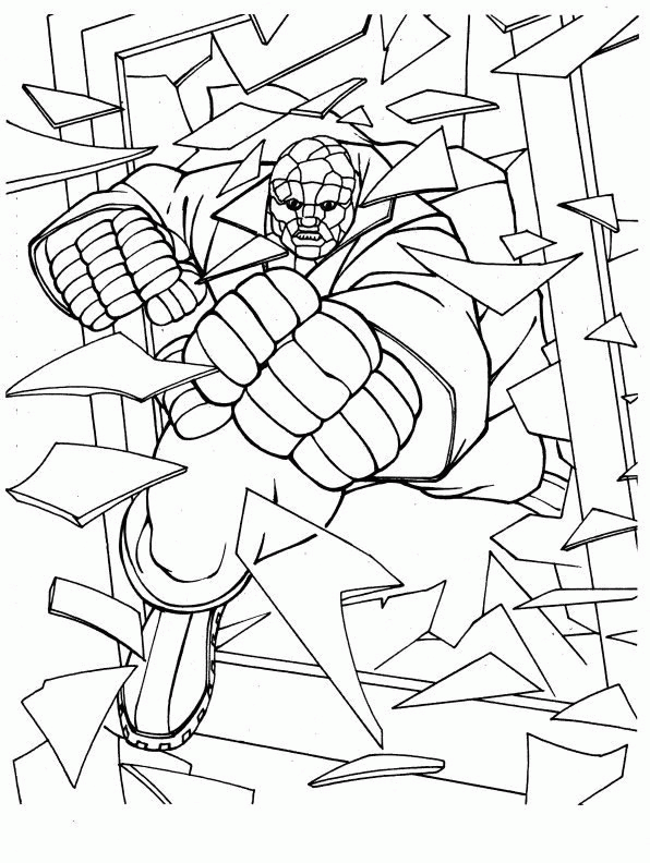 Fantastic four coloring pages