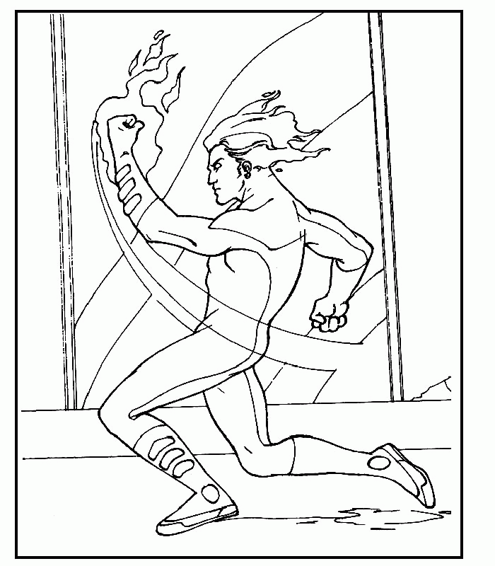 Fantastic four coloring pages