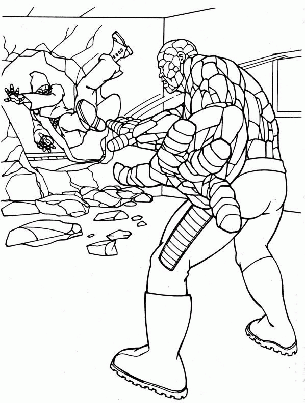 Fantastic four coloring pages