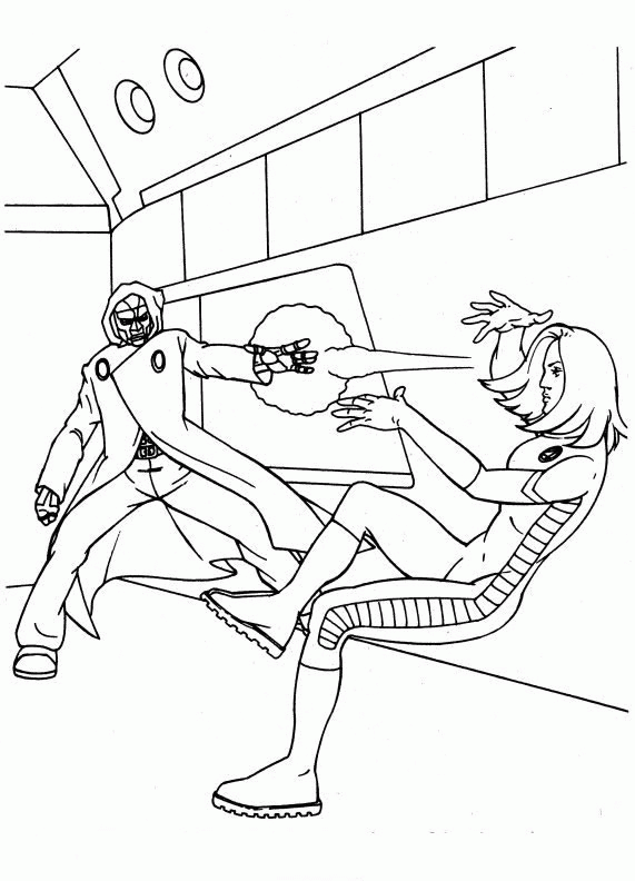 Fantastic four coloring pages