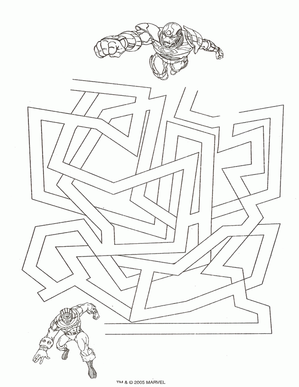 Iron man coloring pages