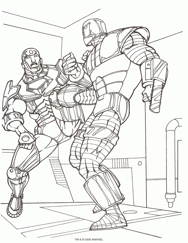 Iron man coloring pages