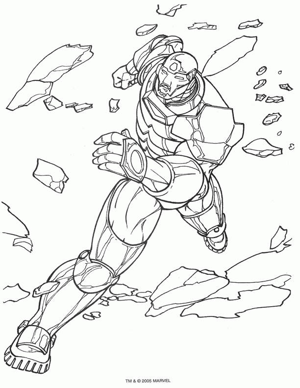 Iron man coloring pages