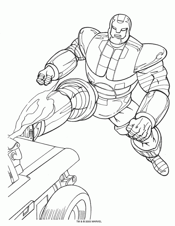 Iron man coloring pages