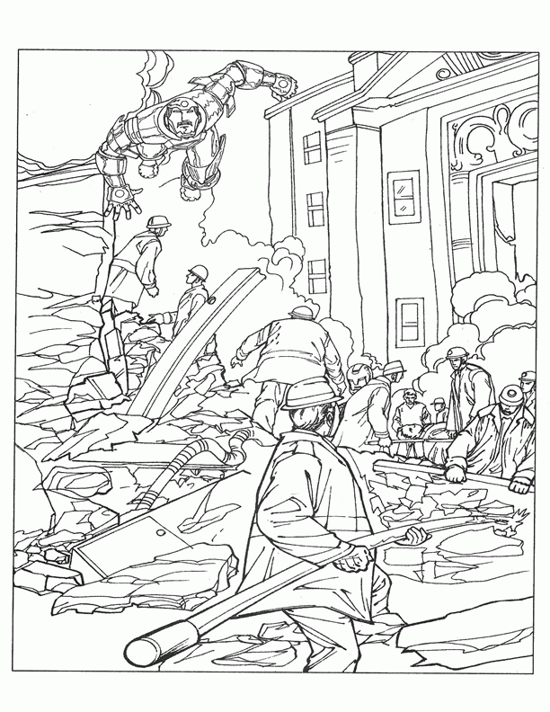 Iron man coloring pages